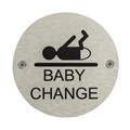 Image of Baby Change Toilet Door Safety Sign - Pack of 10
