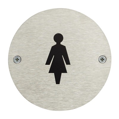 Female Toilet Door Safety Sign - Pack of 10