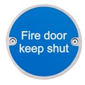Image of Fire Door Keep Shut Fire Sign - Pack of 10