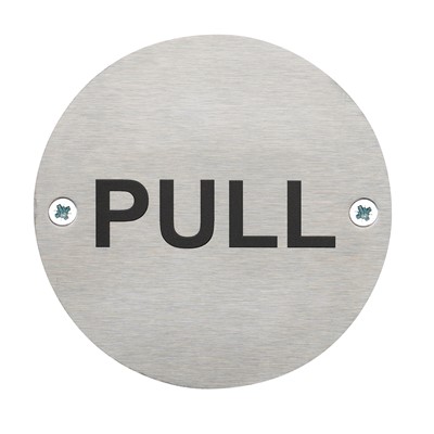 Pull Safety Sign - Pack of 10
