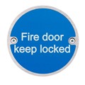 Image of Fire Door Keep Locked Fire Sign - Pack of 10