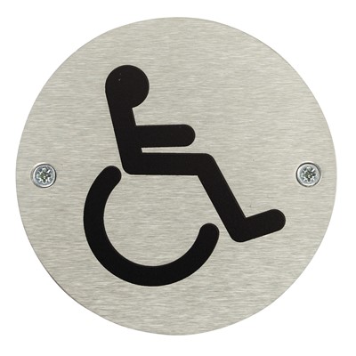 Disabled Toilet Door Safety Sign - Pack of 10