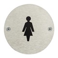 Image of Female Toilet Door Safety Sign - Pack of 10