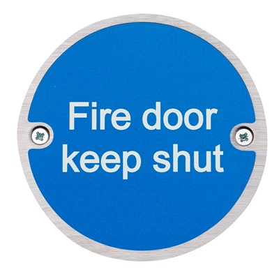 Fire Door Keep Shut Fire Sign - Pack of 10
